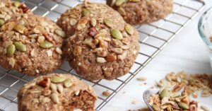 Sweet Homemade Almond Butter Cookies with Granola