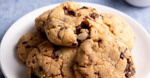 Sweet Homemade Cookies with Chocolate Chips