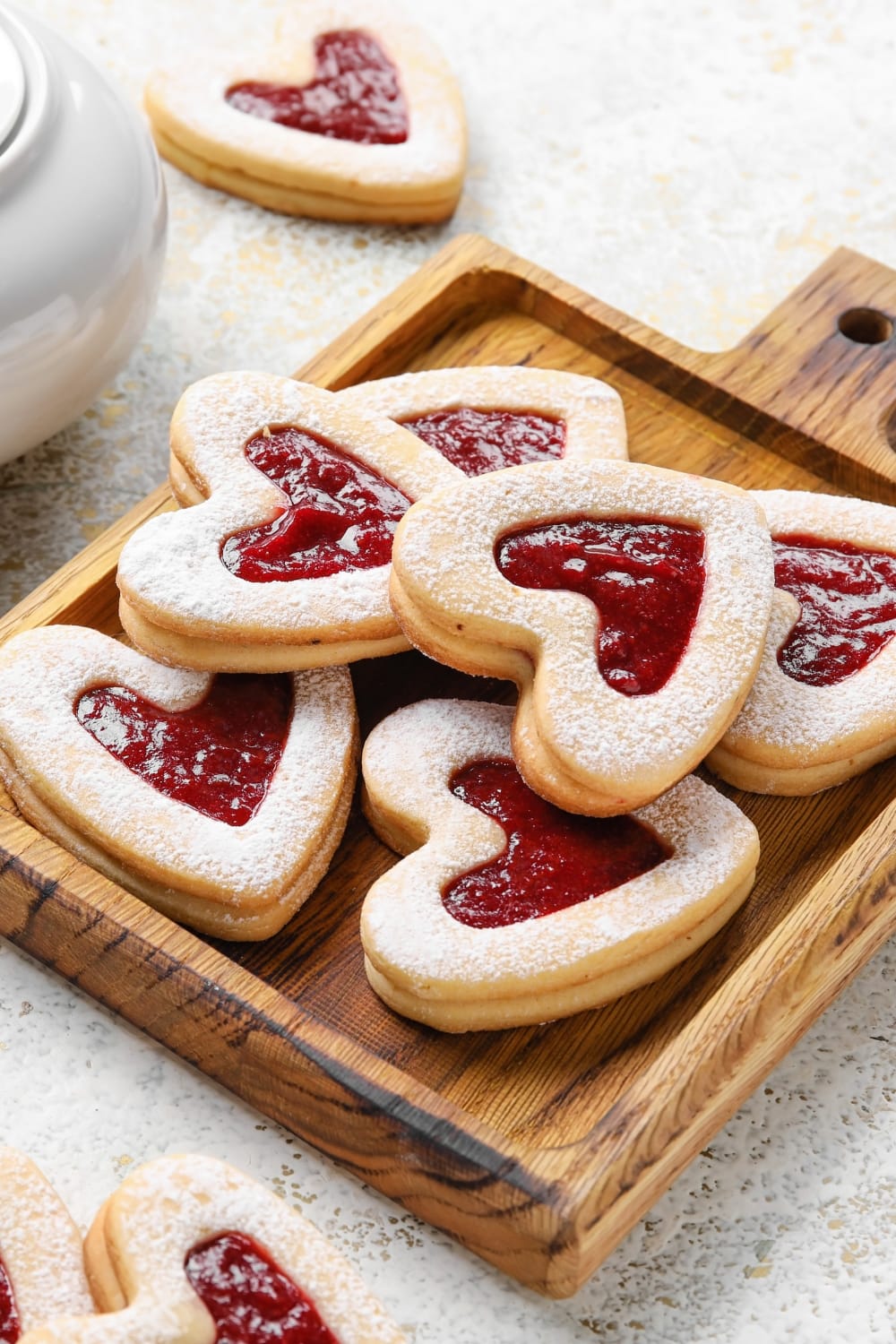 Sweet Homemade Heart-Shaped Thumbprint Cookies - Easy Valentine's Day Snacks