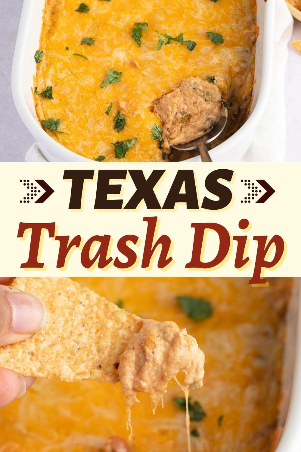 Texas Trash Dip (Easy Mexican Bean Dip) - Insanely Good