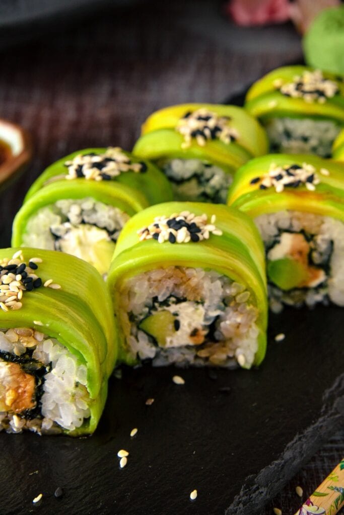 Vegan Avocado Sushi Rolls