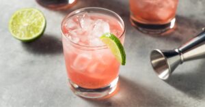 Boozy Refreshing Vodka Cranberry Punch with Lime