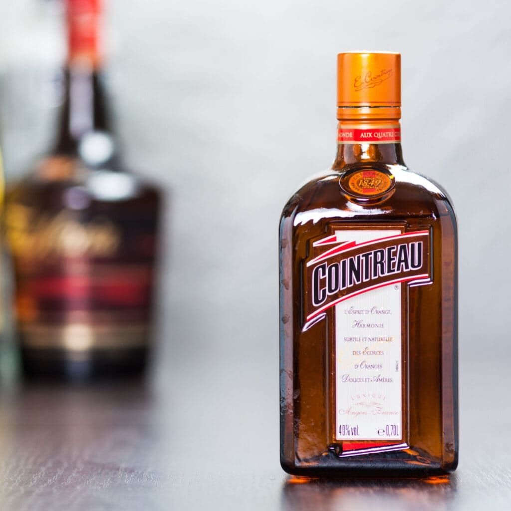 Unopened bottle of cointreau.