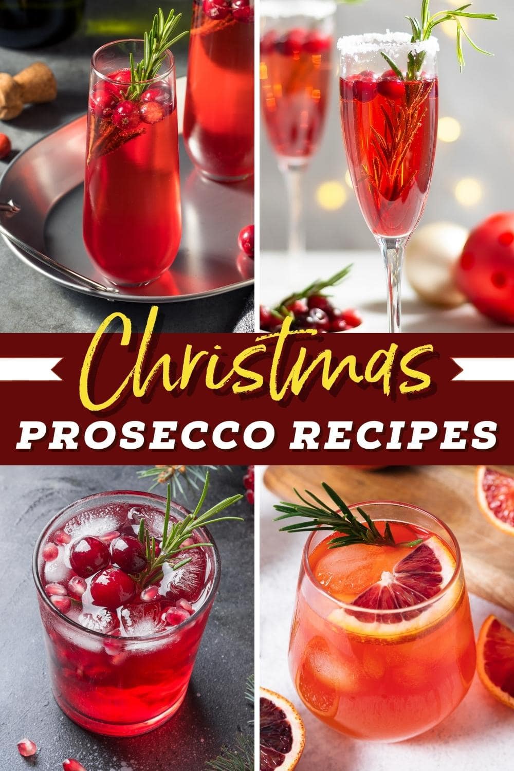 Christmas Prosecco Cocktails