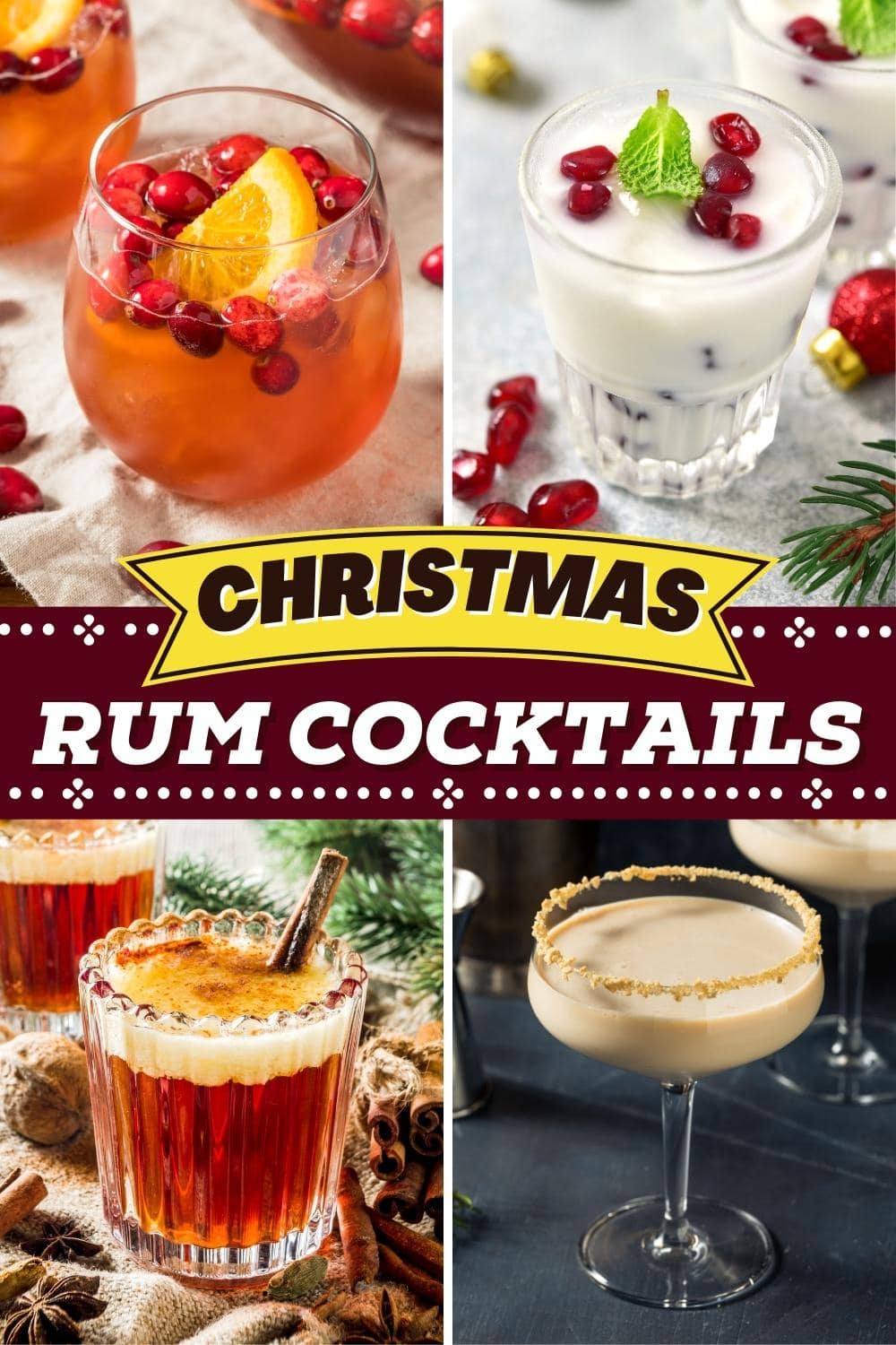 Festive Christmas Rum Cocktails Insanely Good