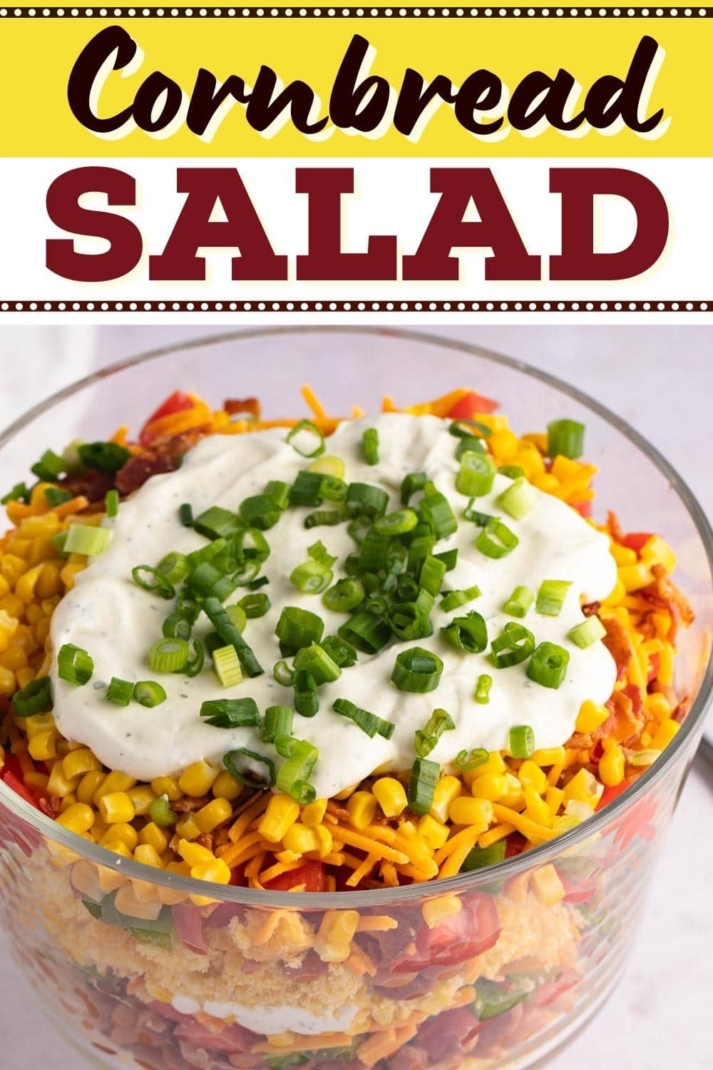 Southern Cornbread Salad Recipe - Insanely Good