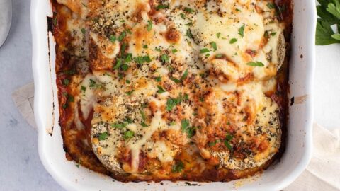 Homemade Eggplant Parmesan Casserole