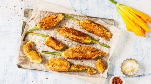 Homemade Fried Squash Blossom