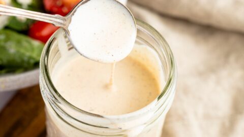 Jar of Ranch Dressing for Burger