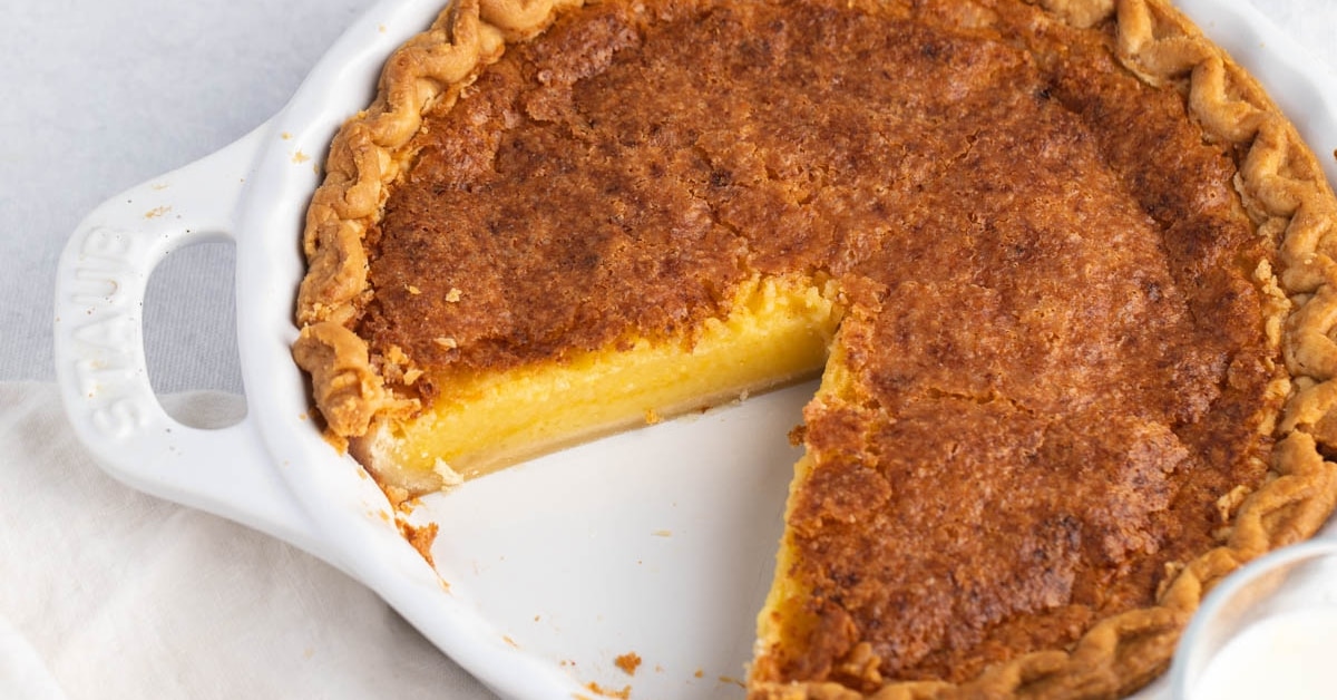 Old-Fashioned Chess Pie with Buttermilk and Cornmeal
