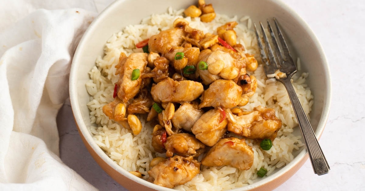 Savory Princess Chicken with Rice, Nuts and Spices