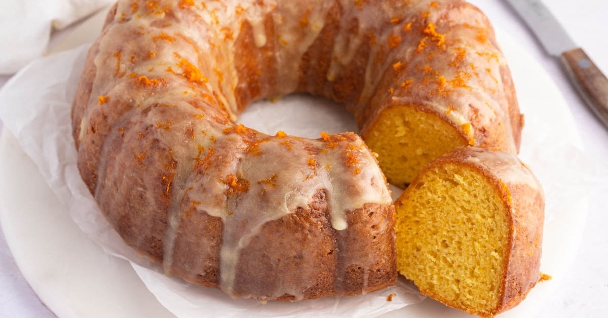 Soft and Fluffy Homemade Orange Cake