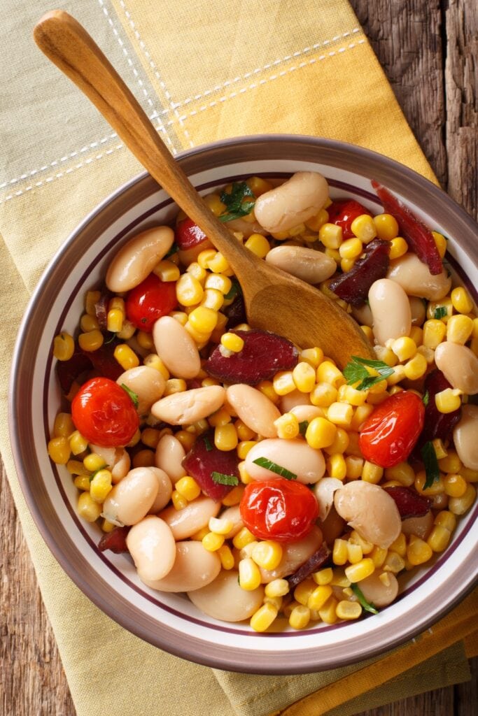 Succotash with Tomatoes, Corn and Beans