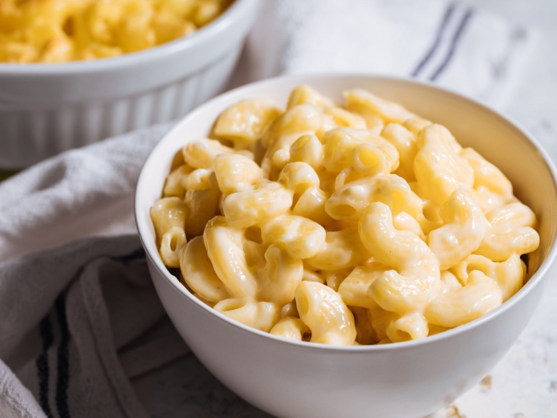 Creamy Mac and Cheese on a Bowl