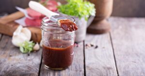 Homemade Barbecue Sauce in a Glass Jar