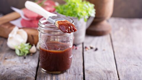 Homemade Barbecue Sauce in a Glass Jar