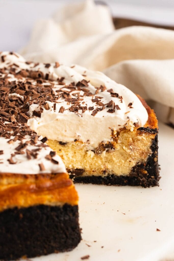 Homemade Baked Baileys Cheesecake