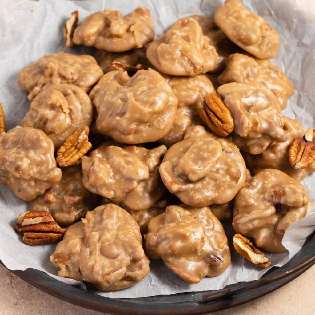 Homemade Sweet Pralines with Toasted Pecans