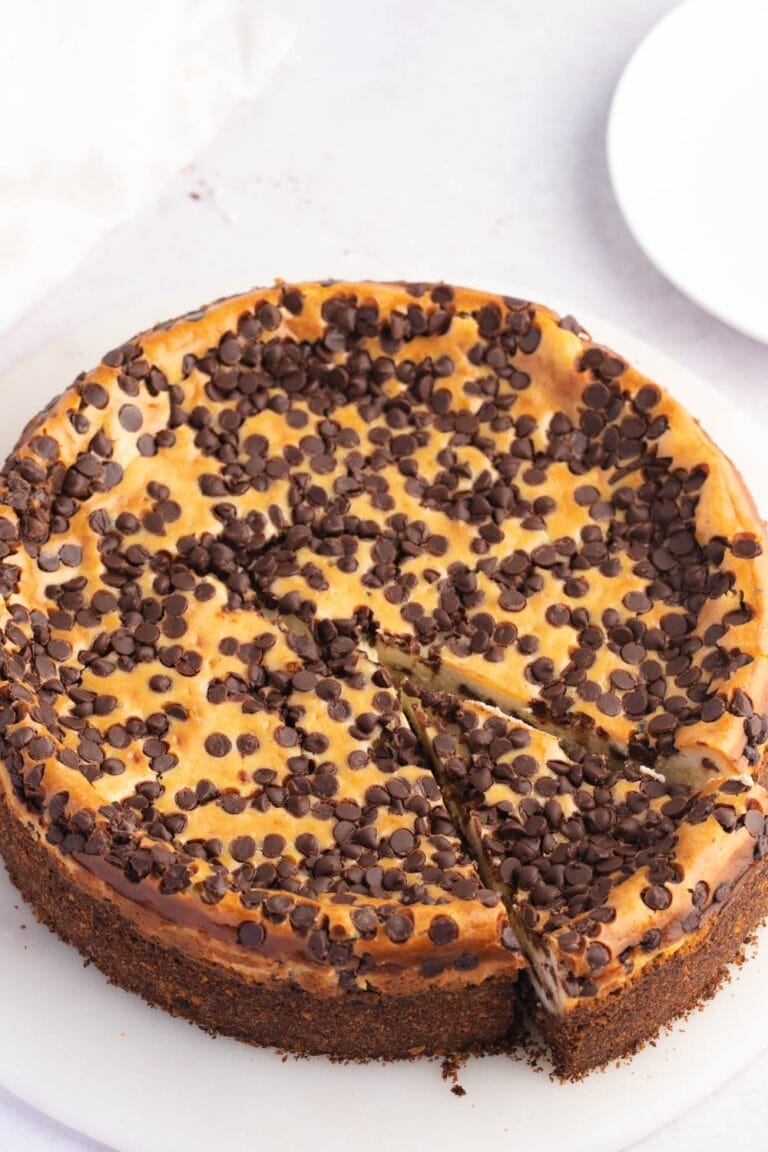 Easy Chocolate Chip Cheesecake Recipe Insanely Good