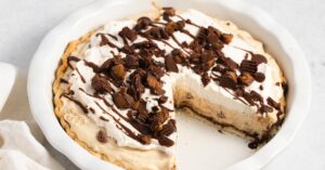 Homemade Sweet and Decadent Peanut Butter Pie with Reese's