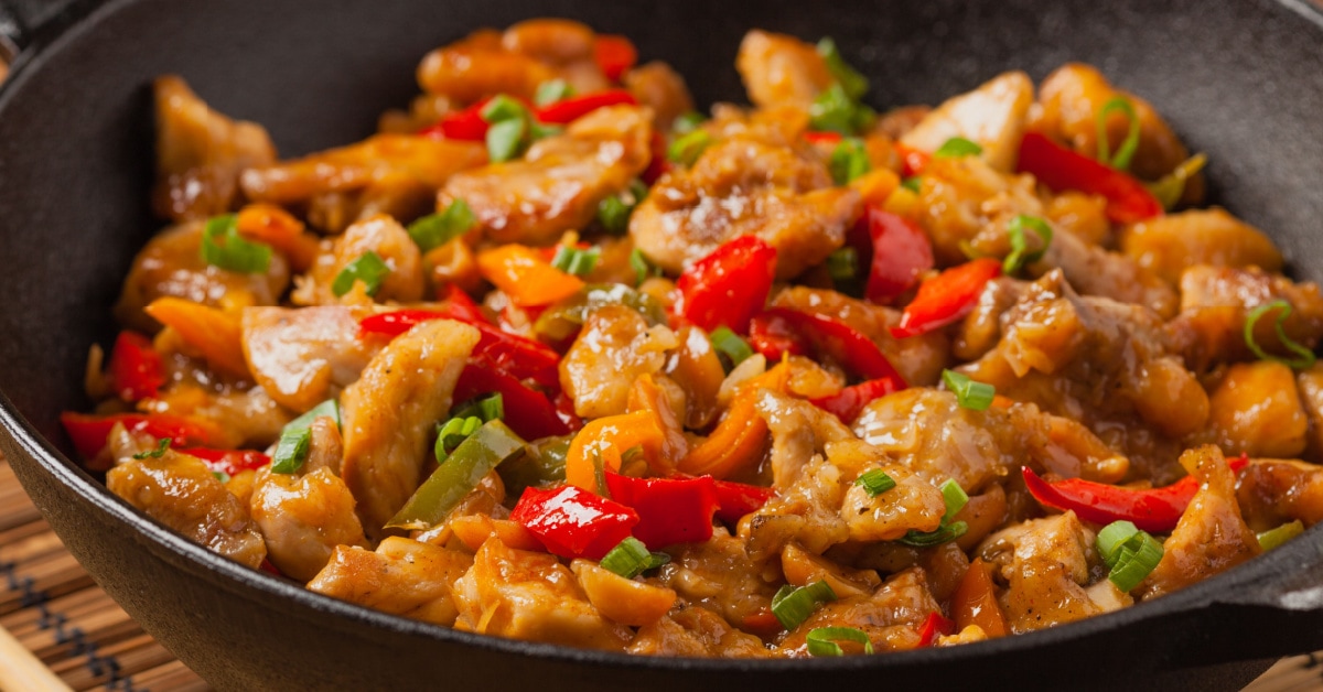 Kung Pao Chicken in a Pan