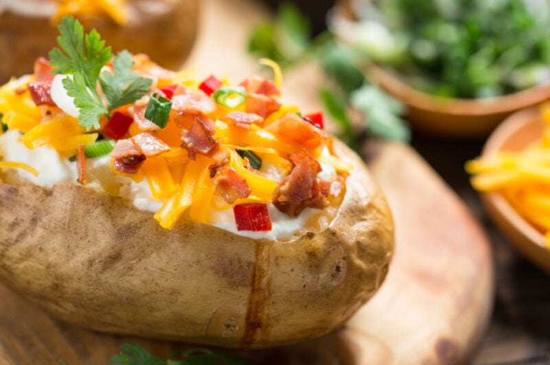 Microwave Baked Potato (Easy Recipe)