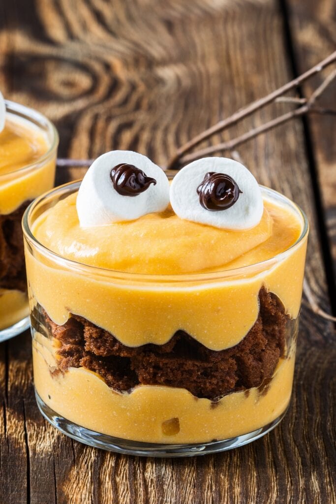 No-Bake Halloween Treats  featuring No-Bake Chocolate Trifle with Mascarpone Cream