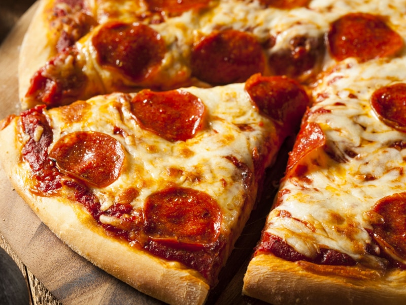 Cheesy Homemade Pepperoni Pizza