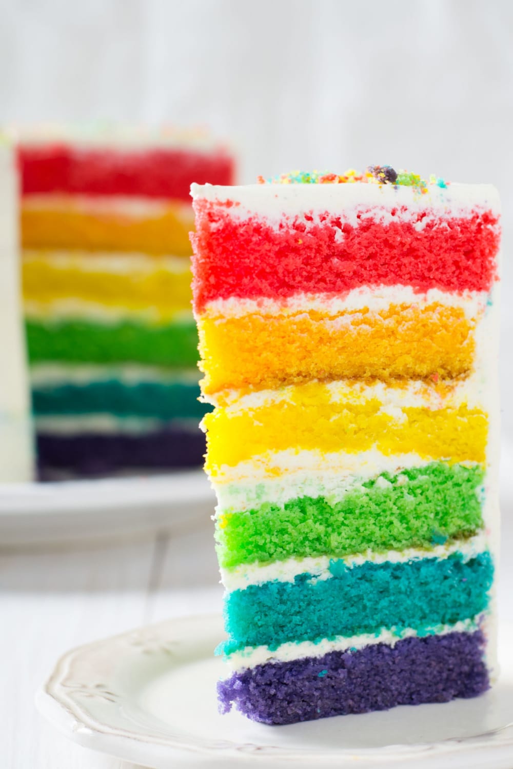 Rainbow Cake (Easy Recipe) - Insanely Good