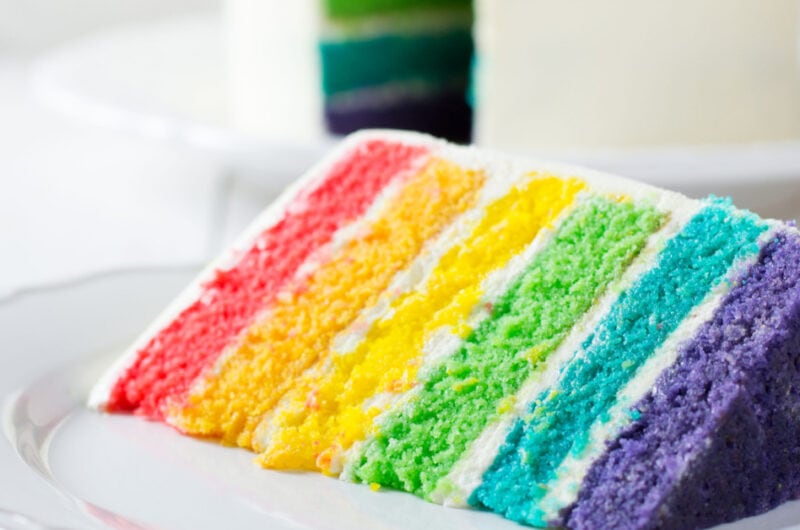 Rainbow Cake (Easy Recipe)