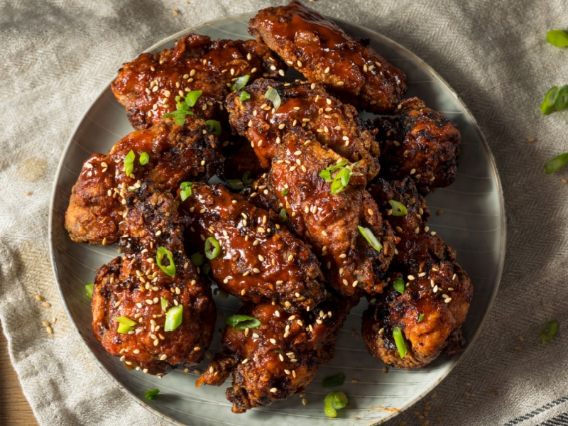 spicy Korean wings