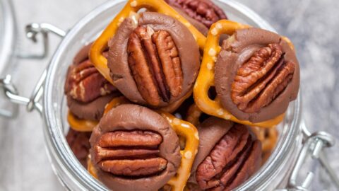 Sweet Homemade Rolo Pretzel Turtle Candy