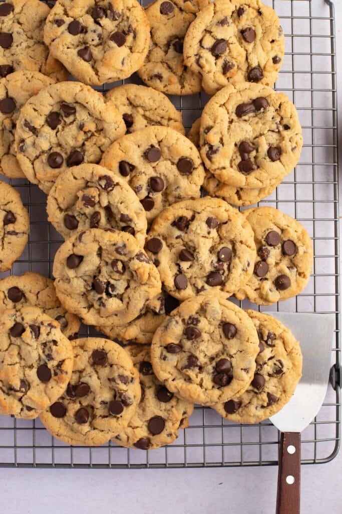 Sweet and Salty Peanut Butter Chocolate Chip Cookies