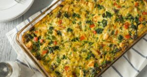 Baked Egg Casserole with Potatoes and Sausage