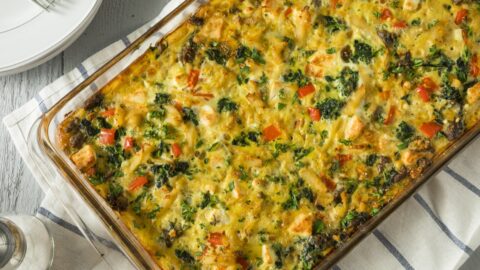 Baked Egg Casserole with Potatoes and Sausage