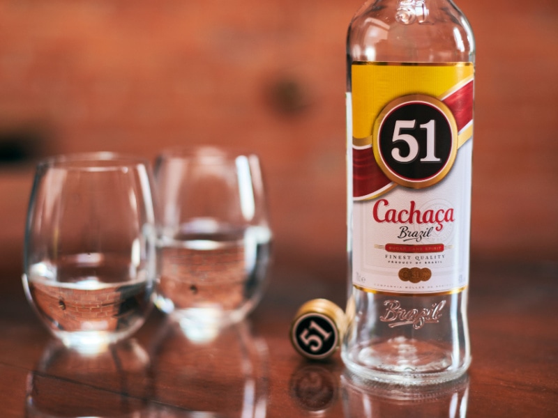 Bottle of Cachaca Rum