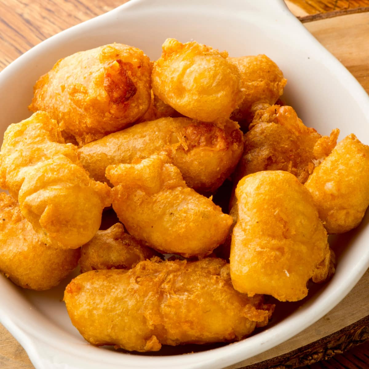 A Bowl of Cheddar Cheese Curds