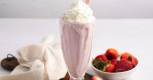 Classic Homemade Strawberry Milkshake