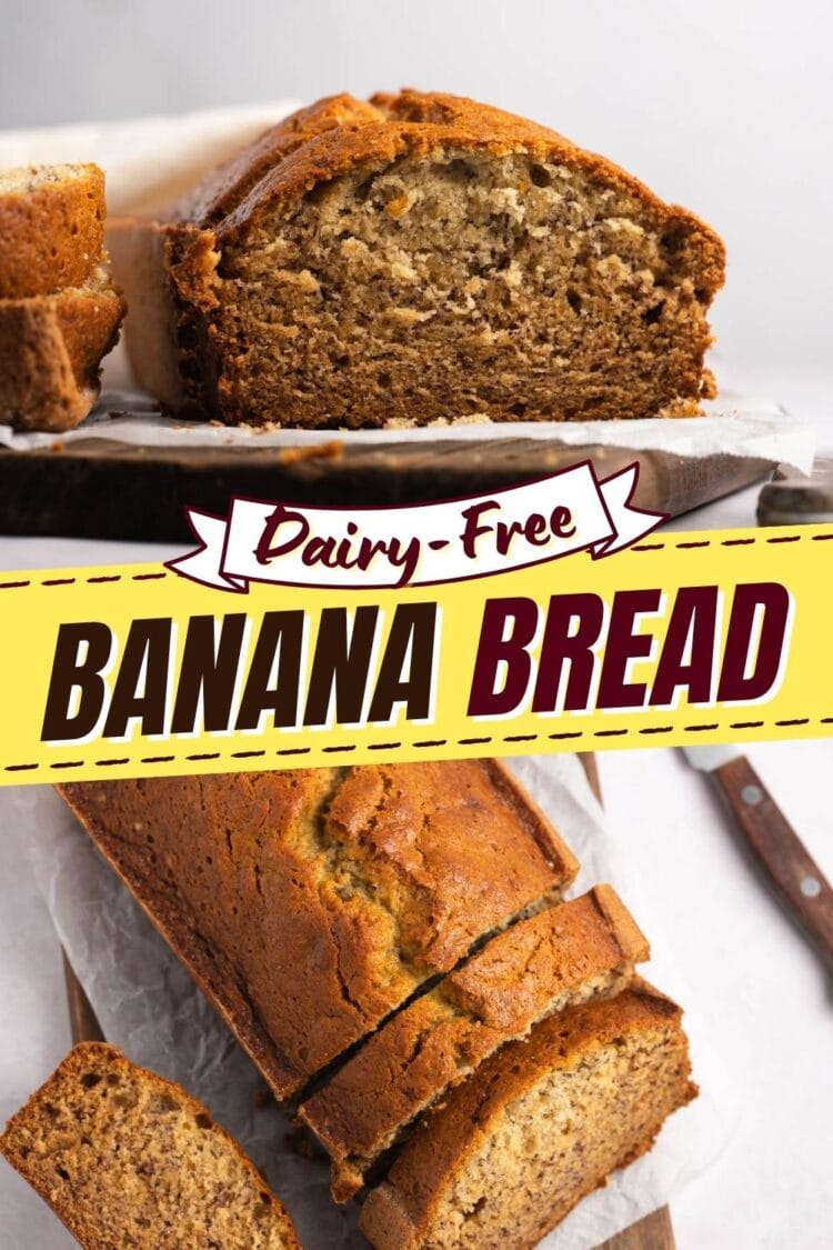 Dairy-Free Banana Bread (Easy Recipe) - Insanely Good