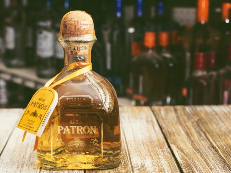 Bottle of Patrón Tequila an Extra Añejo Tequila
