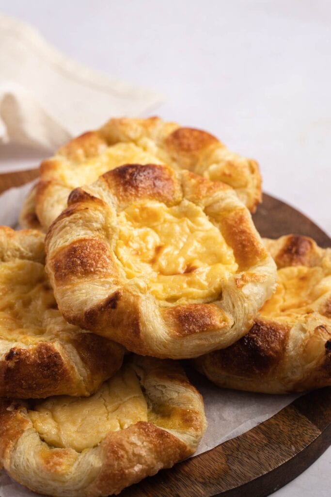 Flaky and Buttery Cheese Danish Pastry
