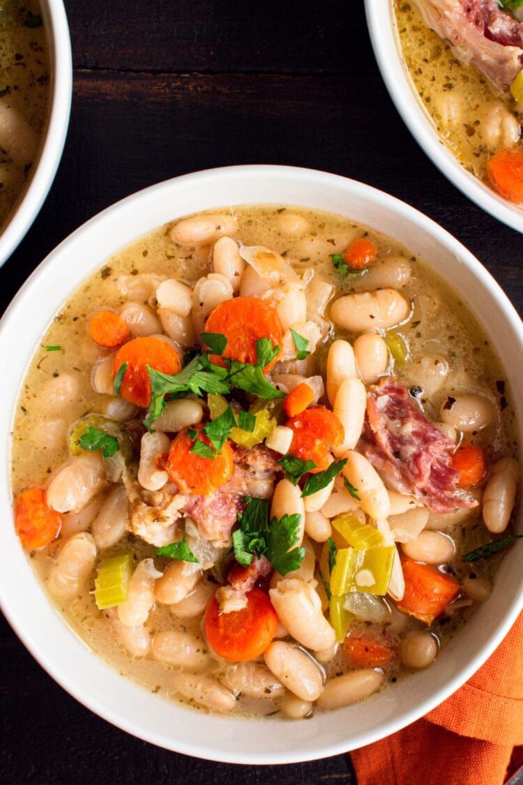 13 Best Great Northern Bean Recipes Insanely Good   Homemade Bean And White Soup With Carrots 750x1125 