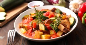 Homemade Ratatouille with Eggplant, Zucchini and Tomatoes
