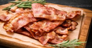 Hot Fried Bacon with Rosemary