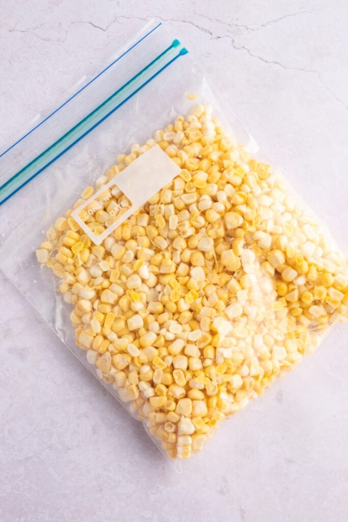 Corn Kernels in a Ziploc Bag
