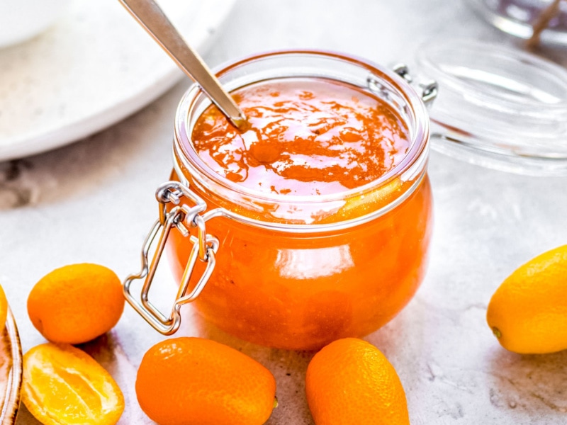 Tangy Kumquat Jam in a Small Jar