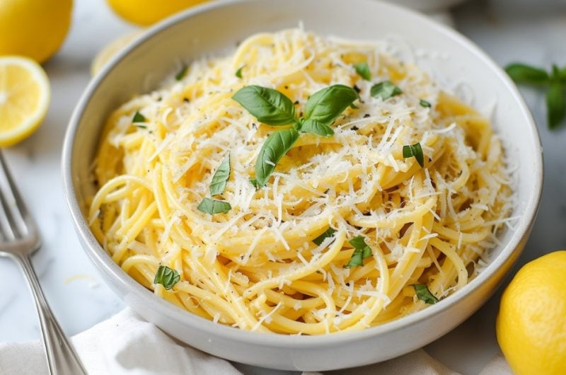Lemon Spaghetti (Easy Recipe)