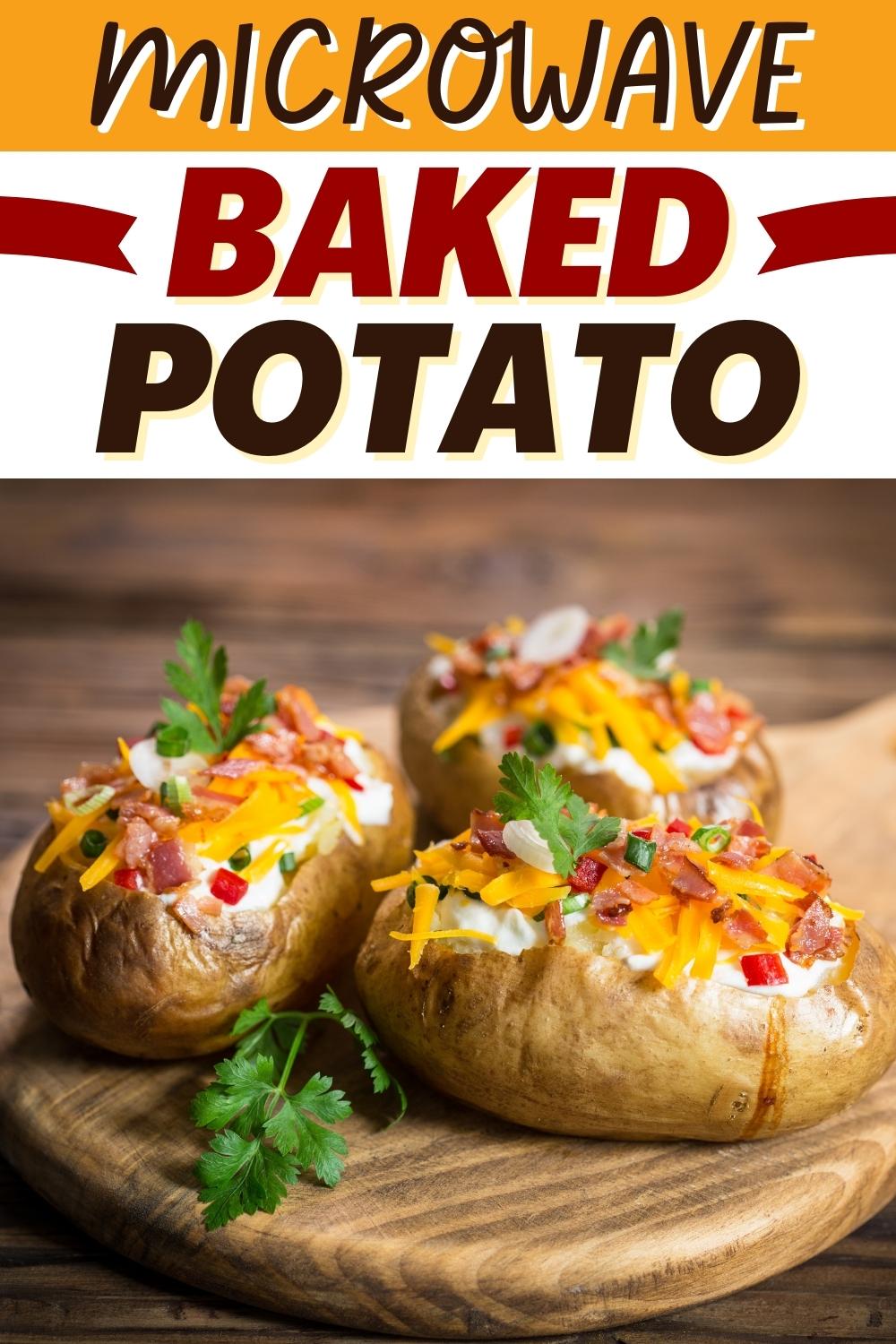 Microwave Baked Potato (Easy Recipe) - Insanely Good