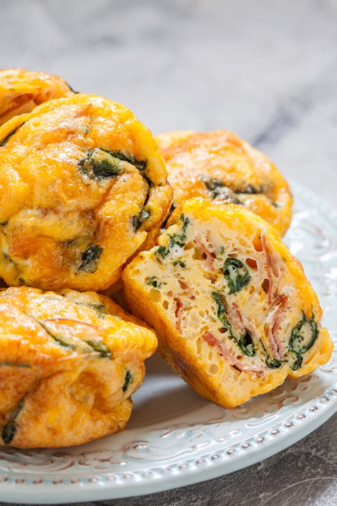 Flavorful Quiche Muffins in Plate