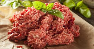 Raw Ground Beef with Mint